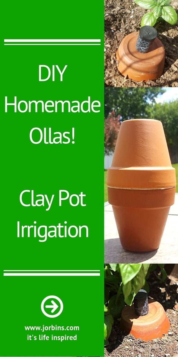 Do ollas (clay watering pots) work for garden irrigation? They sure do! Learn all about my experience with ollas and even how to make your own inexpensive DIY homemade ollas. #DIY_ollas | #ollas_irrigation | #homemade_ollas | #clay_pot_irrigation | #ollas_watering_system