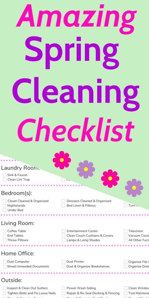 Give this spring cleaning checklist a try for an amazingly clean home!